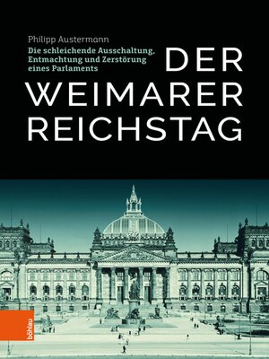 cover image of Der Weimarer Reichstag